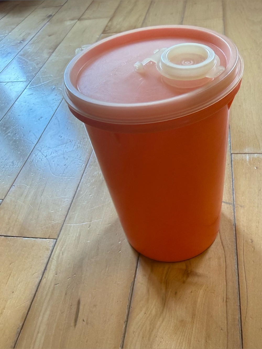 Tupperware Orange Airtight Pour-Spout Container